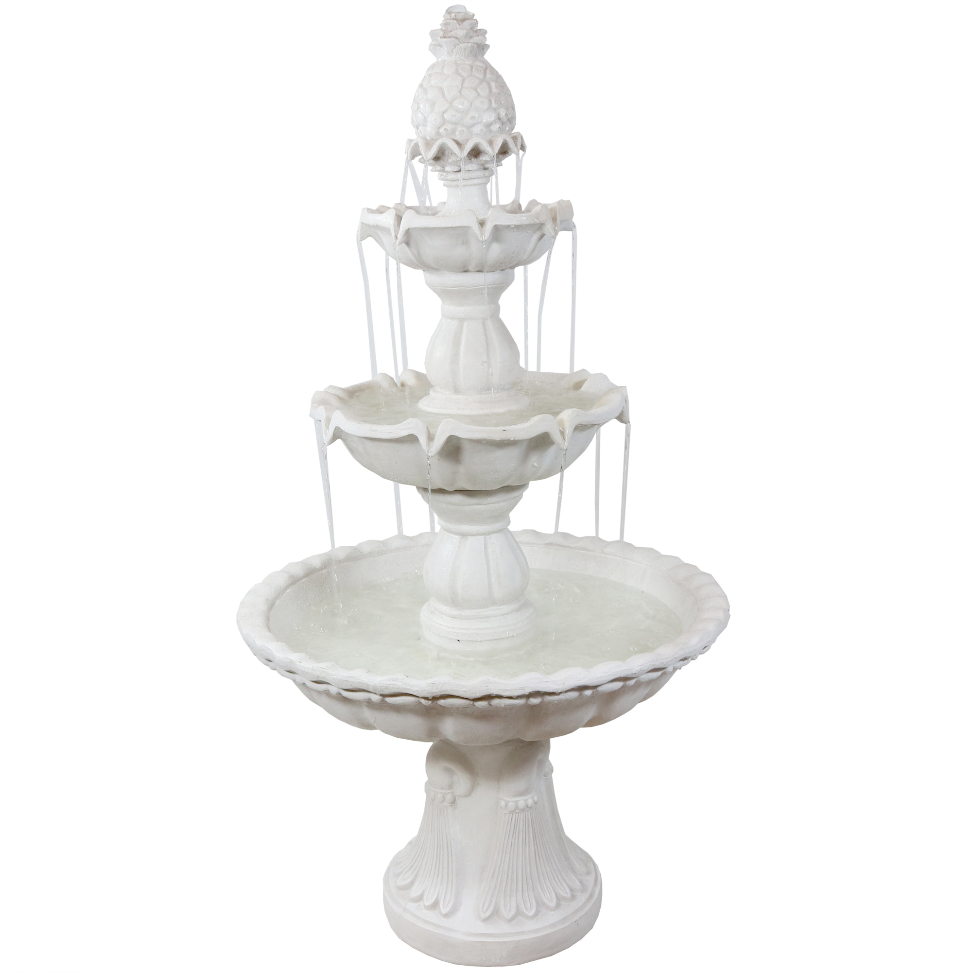 Sunnydaze Decor, 3-Tier Welcome Garden Water Fountain - 59in., Model# FC-73018